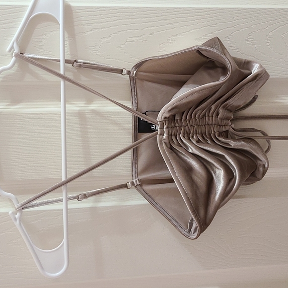 Garage Velvet Crop Top - Picture 2 of 3